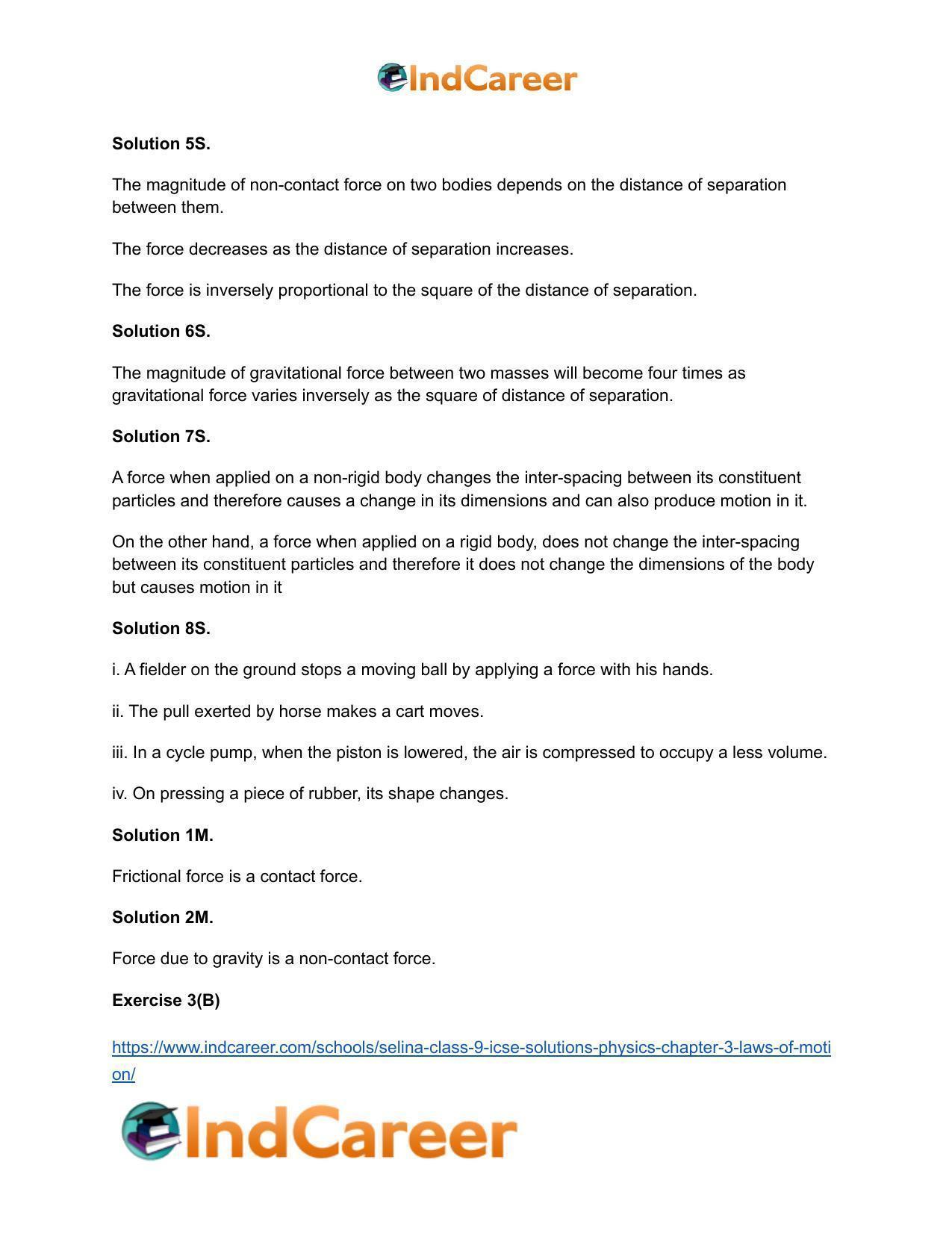 Selina Class 9 ICSE Solutions Physics : Chapter 3- Laws of Motion - Page 4
