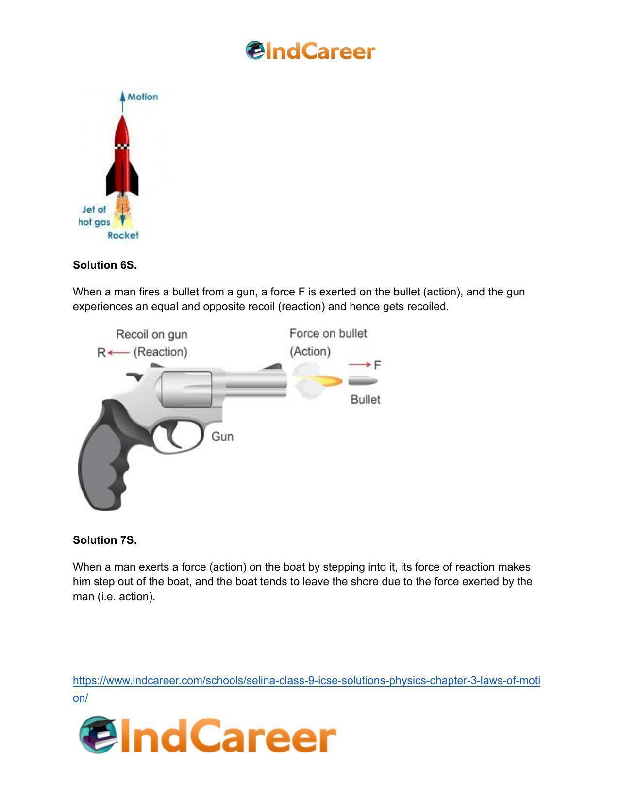 Selina Class 9 ICSE Solutions Physics : Chapter 3- Laws of Motion - Page 23