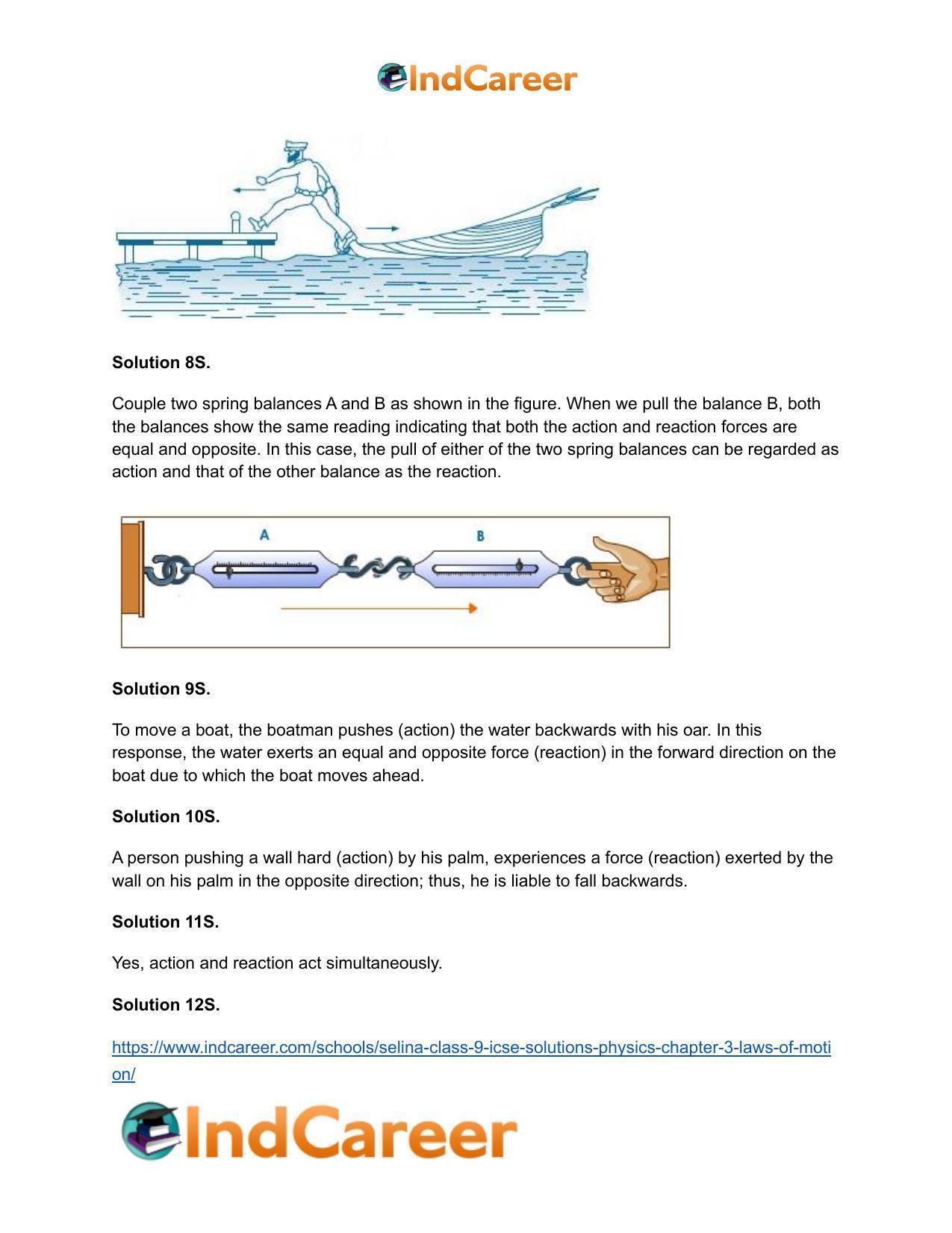 Selina Class 9 ICSE Solutions Physics : Chapter 3- Laws of Motion - Page 24