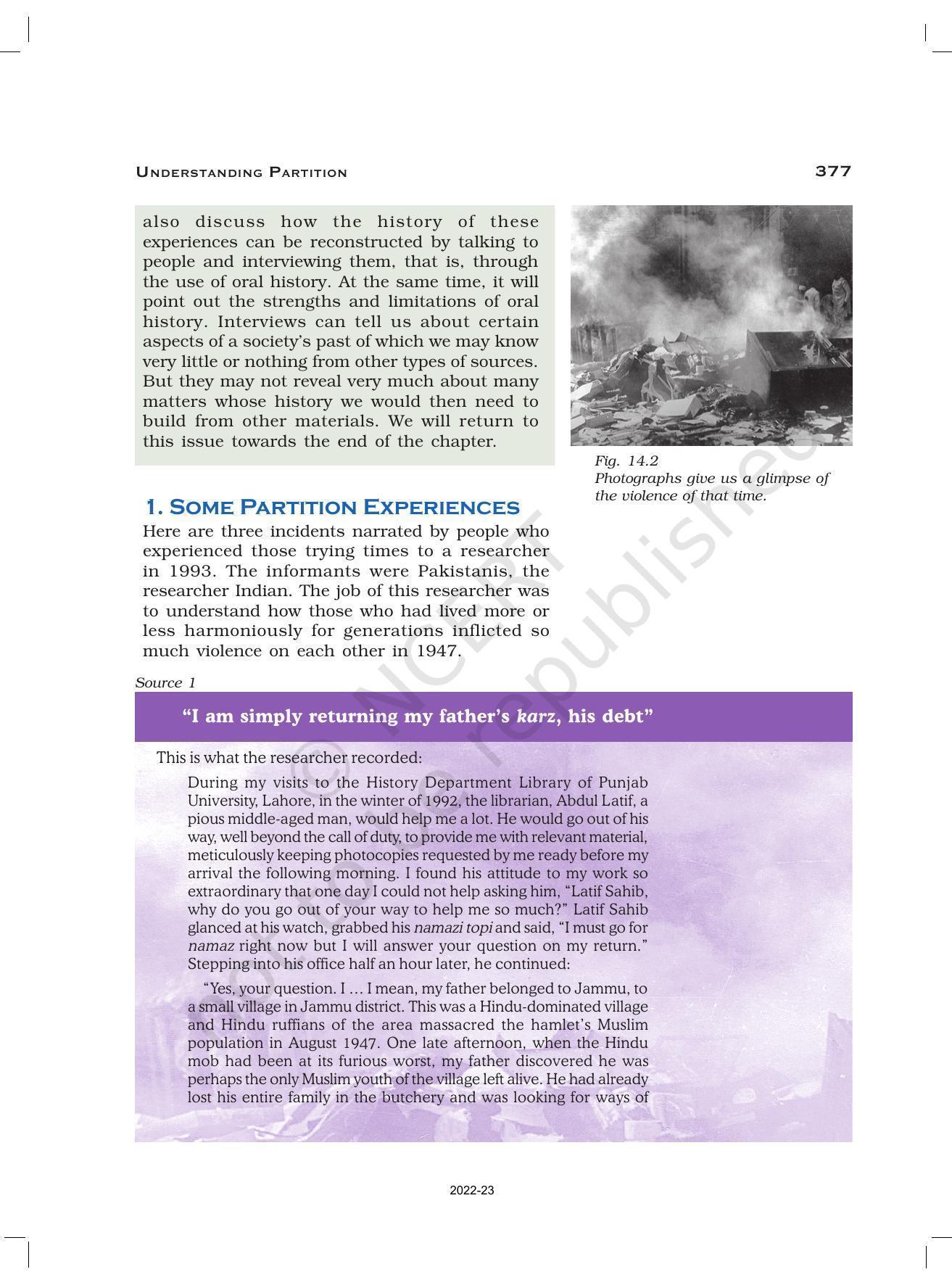 NCERT Book for Class 12 History (Part-III) Chapter 14 Understanding Partition - Page 2