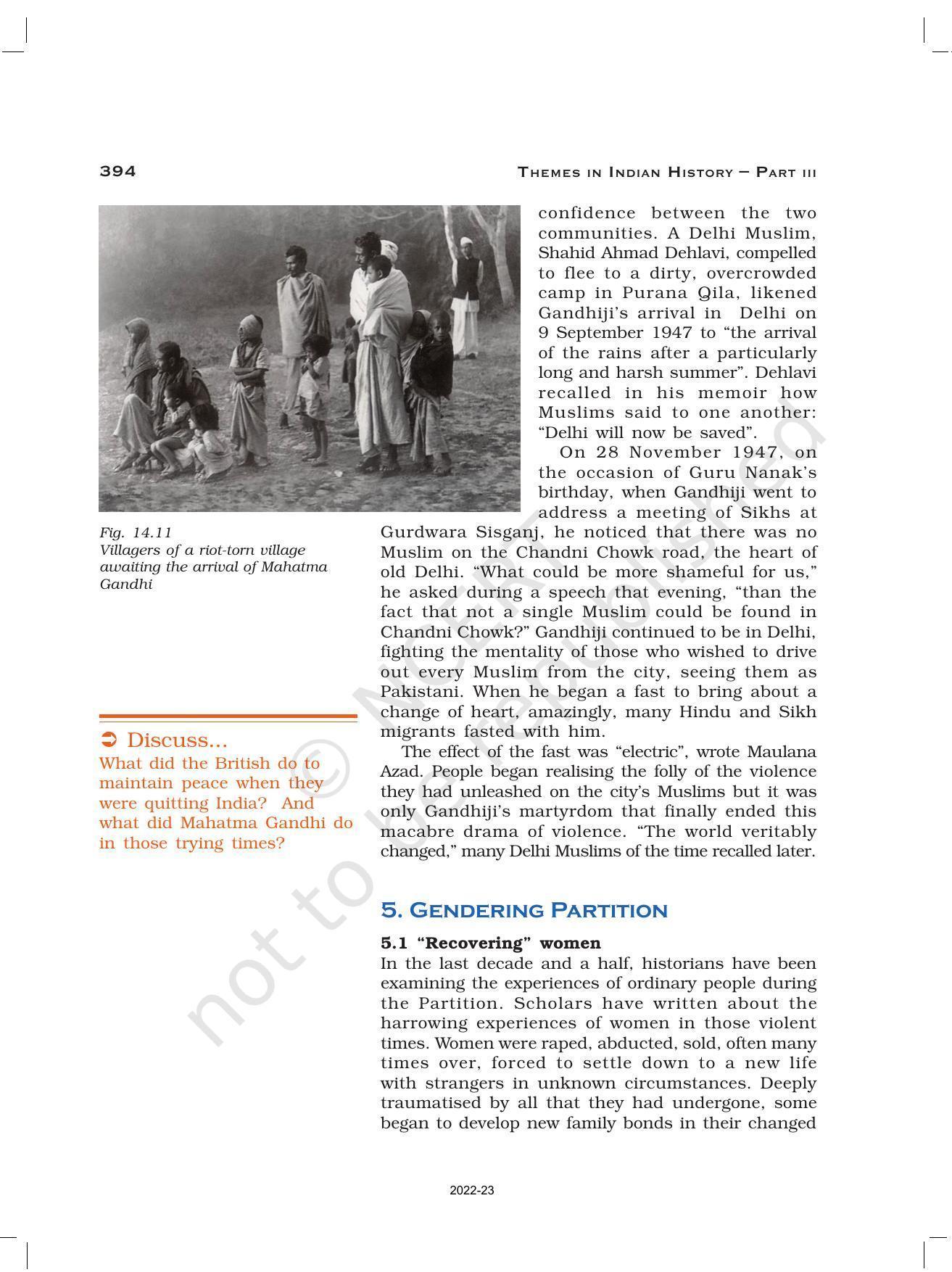 NCERT Book for Class 12 History (Part-III) Chapter 14 Understanding Partition - Page 19