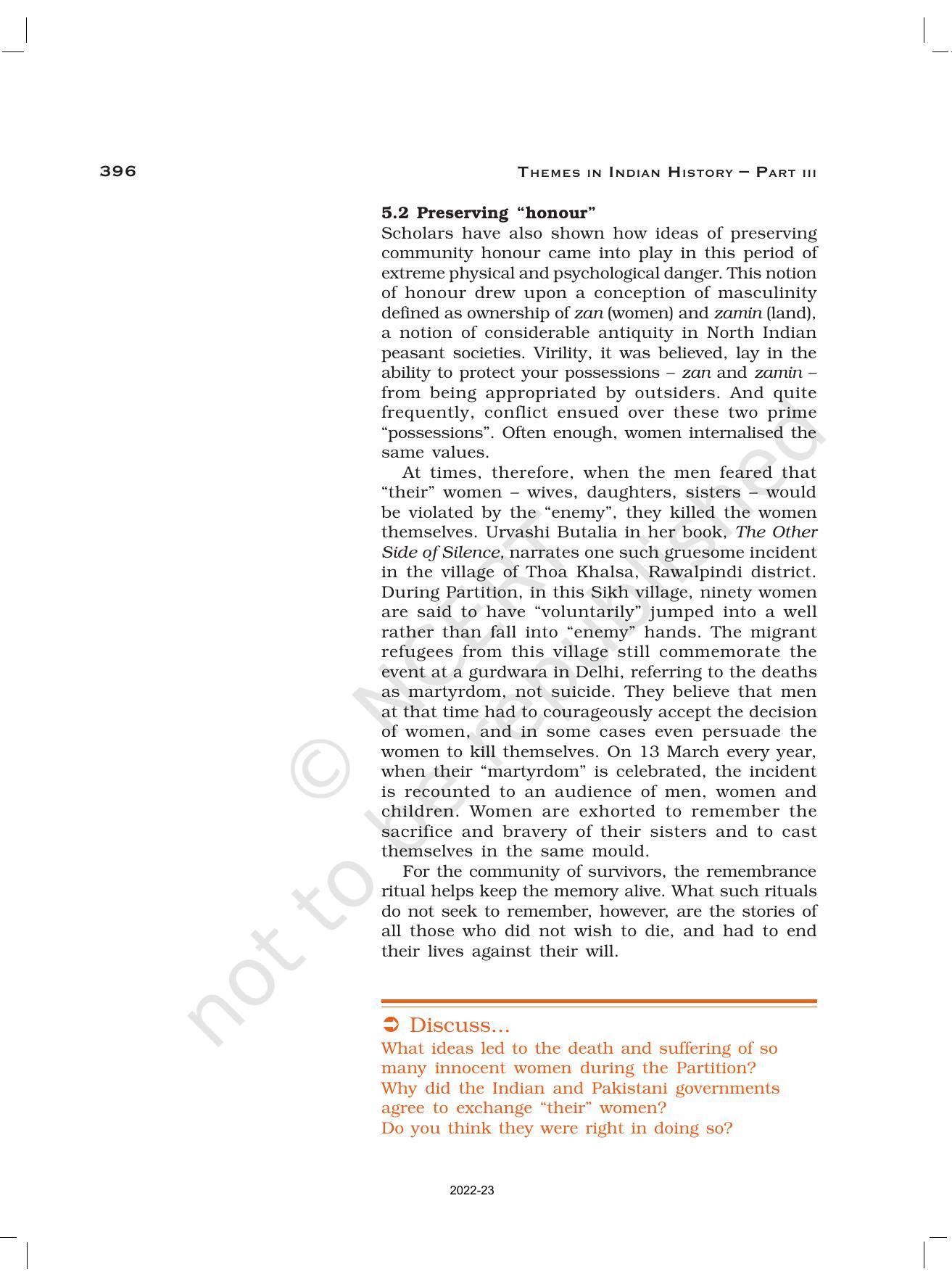 NCERT Book for Class 12 History (Part-III) Chapter 14 Understanding Partition - Page 21