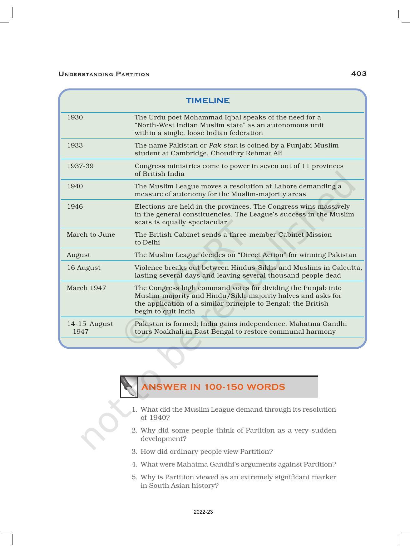 NCERT Book for Class 12 History (Part-III) Chapter 14 Understanding Partition - Page 28
