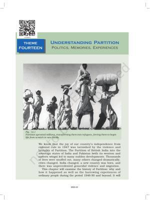 NCERT Book for Class 12 History (Part-III) Chapter 14 Understanding Partition