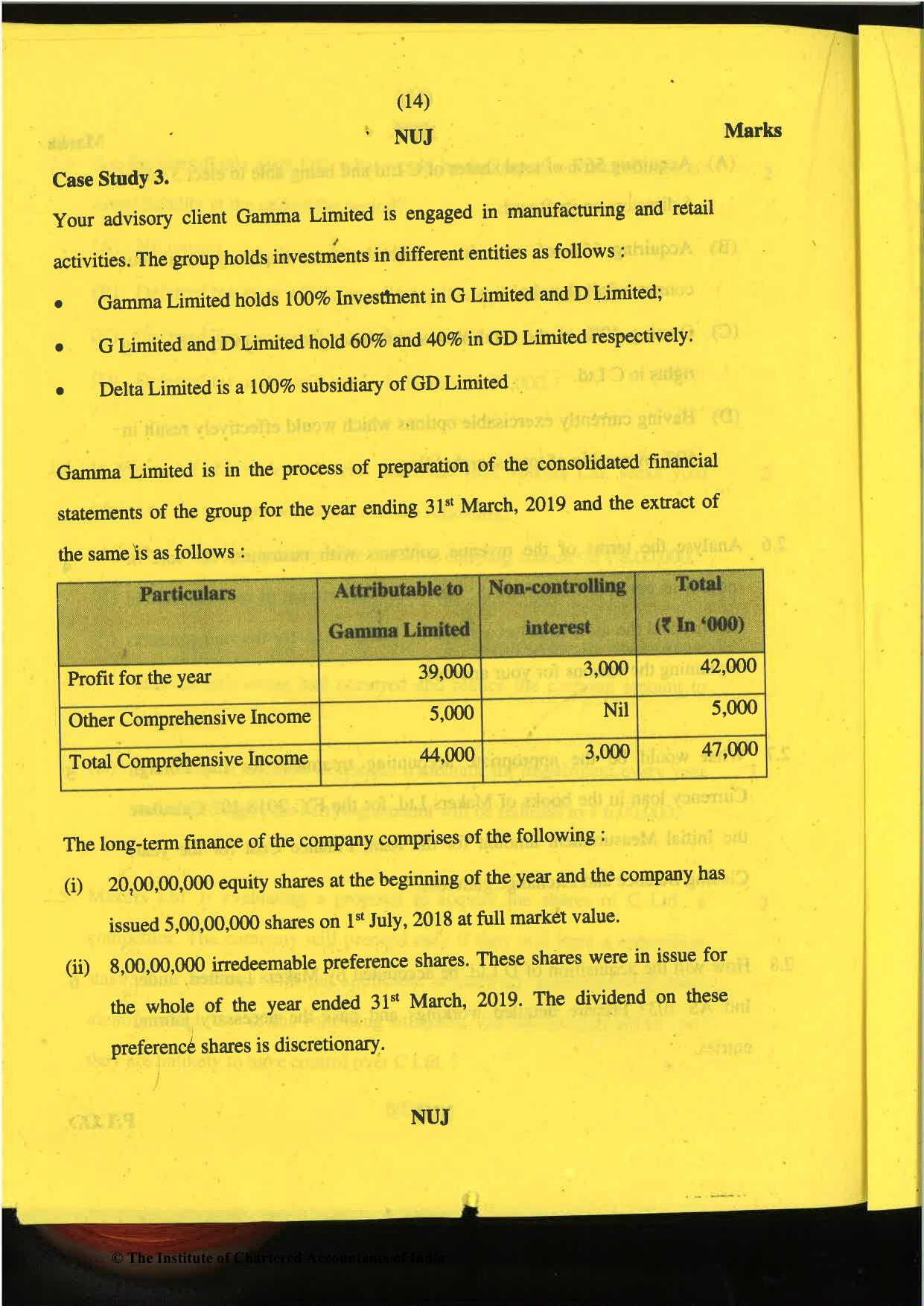 CA Final Nov 2019 Question Paper -Paper 6E – Global Financial Reporting Standards - Page 14