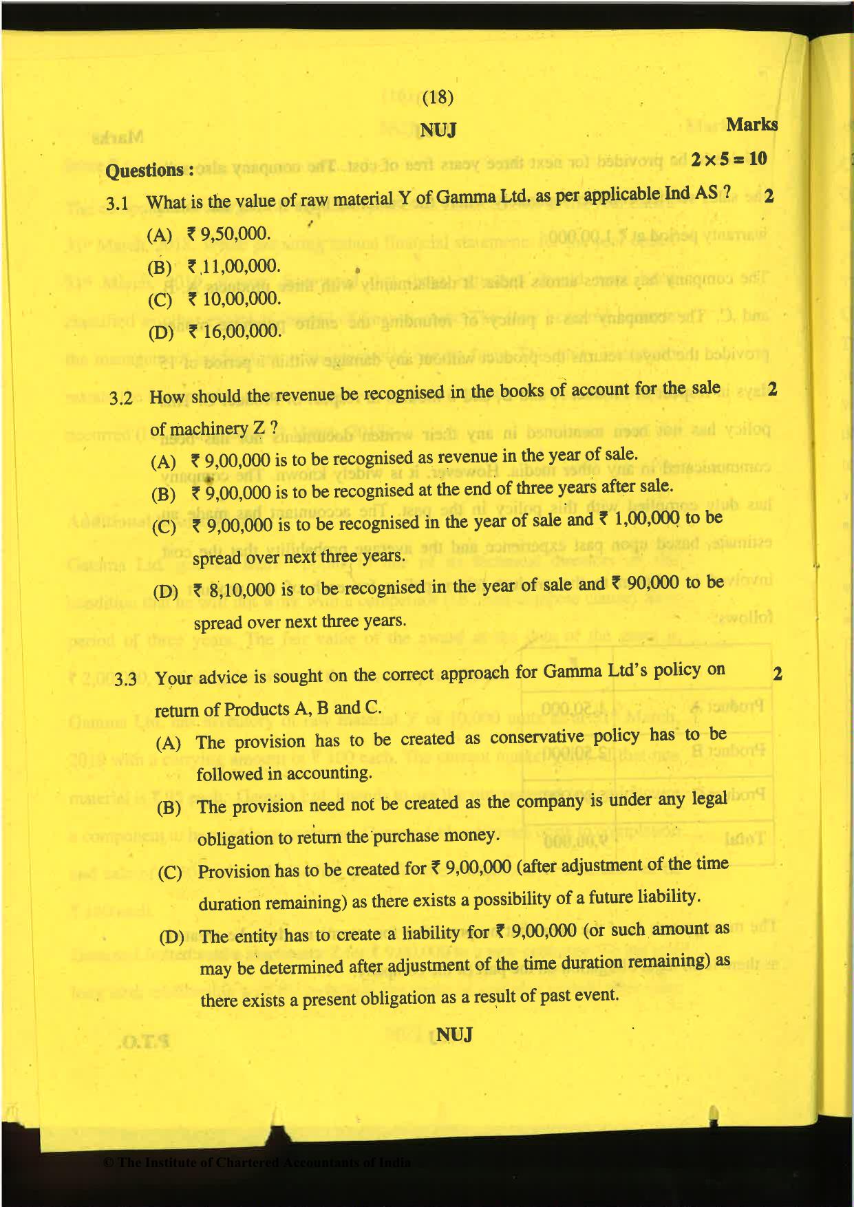 CA Final Nov 2019 Question Paper -Paper 6E – Global Financial Reporting Standards - Page 18