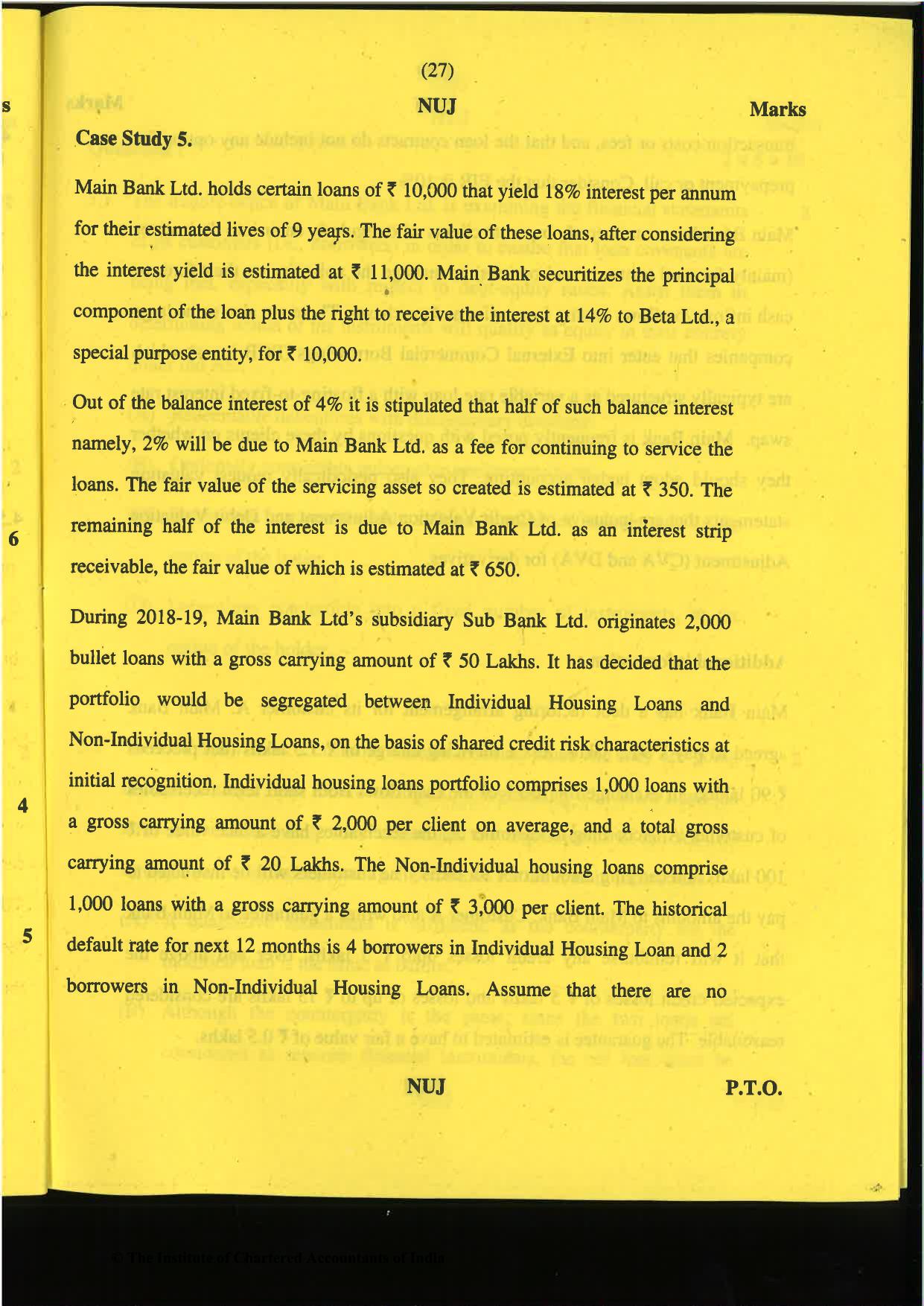 CA Final Nov 2019 Question Paper -Paper 6E – Global Financial Reporting Standards - Page 27