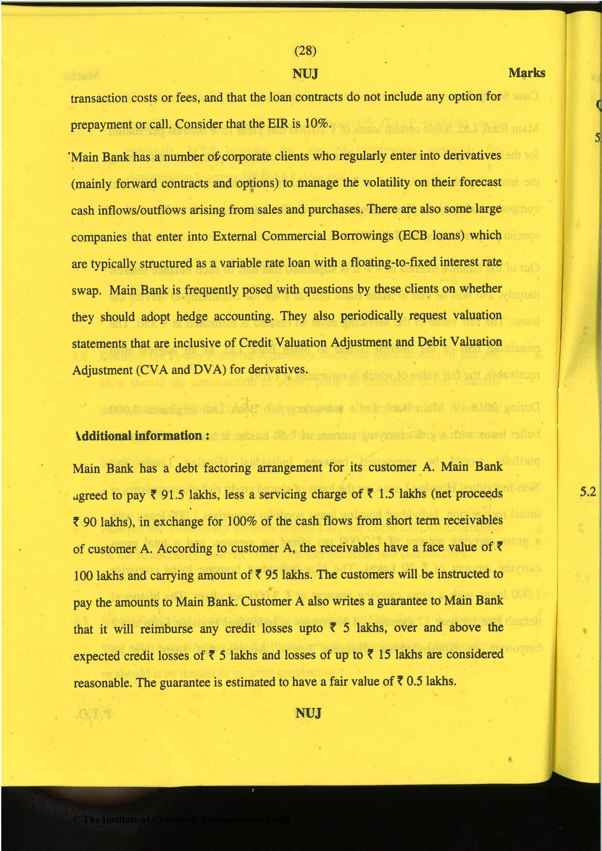 CA Final Nov 2019 Question Paper -Paper 6E – Global Financial Reporting Standards - Page 28