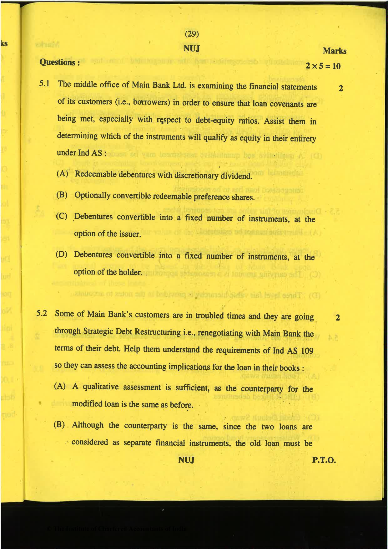 CA Final Nov 2019 Question Paper -Paper 6E – Global Financial Reporting Standards - Page 29