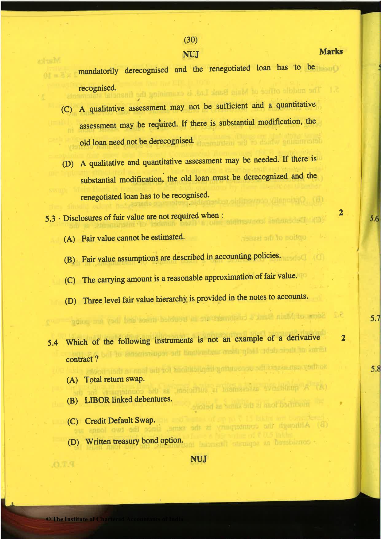 CA Final Nov 2019 Question Paper -Paper 6E – Global Financial Reporting Standards - Page 30