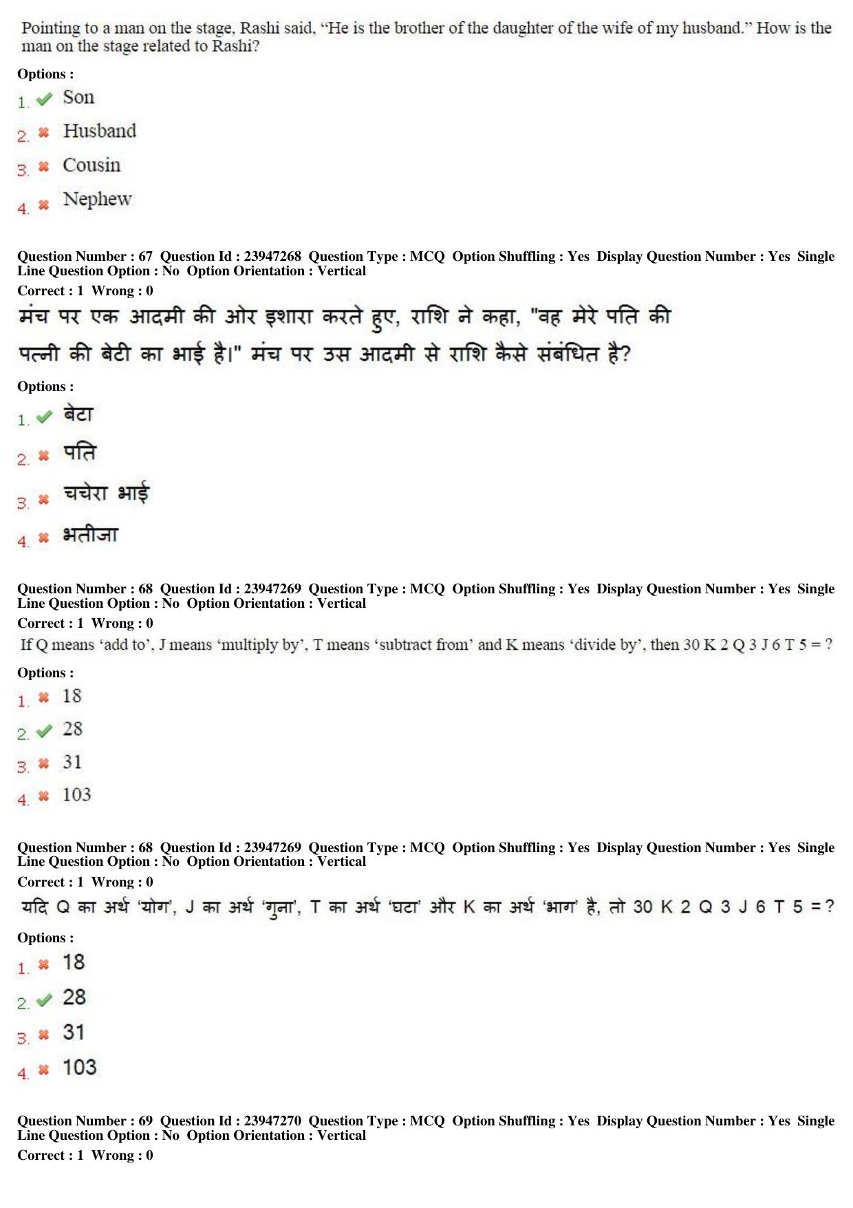 MP CPCT 18th Sept 2016 CPCT Question Paper Shift 2 - Page 39