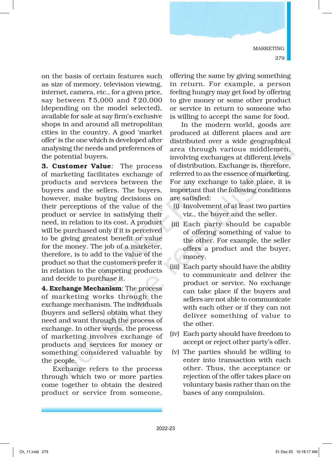 NCERT Book for Class 12 Business Studies Chapter 11 Marketing - Page 4