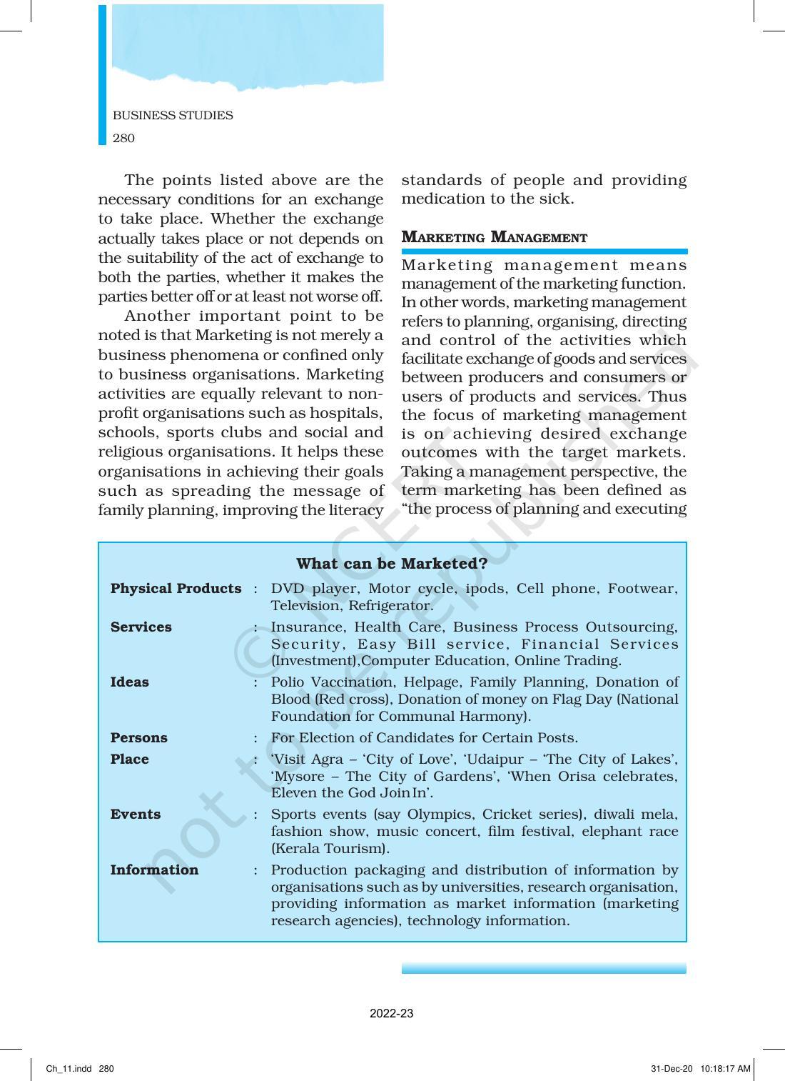 NCERT Book for Class 12 Business Studies Chapter 11 Marketing - Page 5
