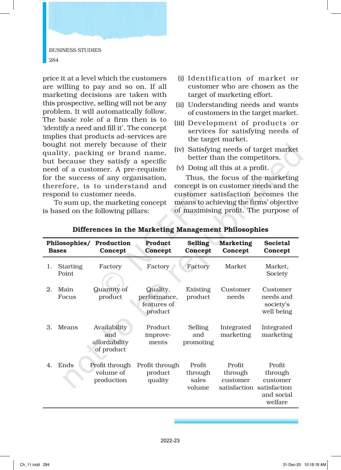 NCERT Book for Class 12 Business Studies Chapter 11 Marketing - Page 9