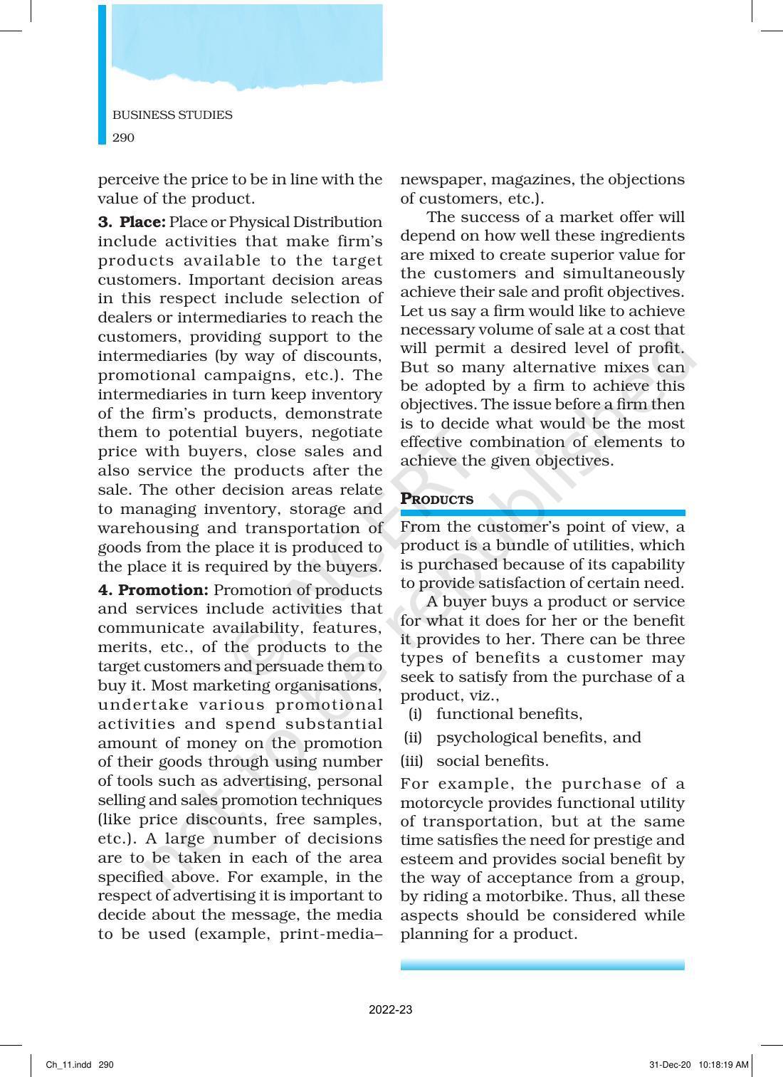 NCERT Book for Class 12 Business Studies Chapter 11 Marketing - Page 15