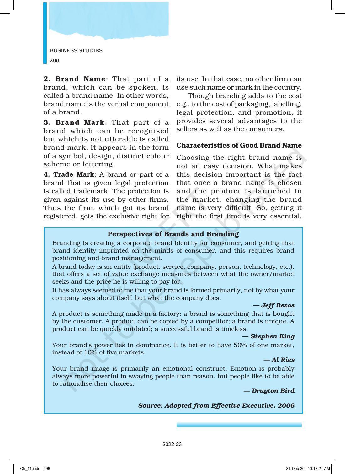 NCERT Book for Class 12 Business Studies Chapter 11 Marketing - Page 21