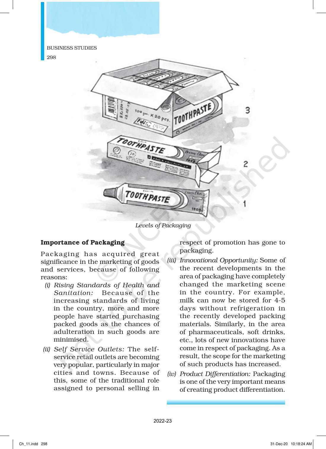 NCERT Book for Class 12 Business Studies Chapter 11 Marketing - Page 23