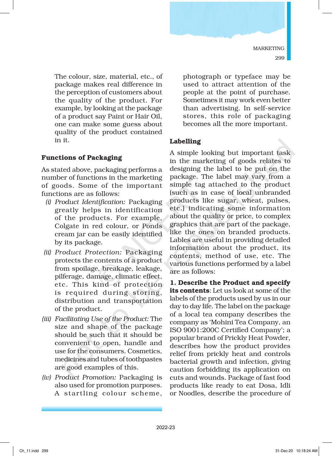 NCERT Book for Class 12 Business Studies Chapter 11 Marketing - Page 24