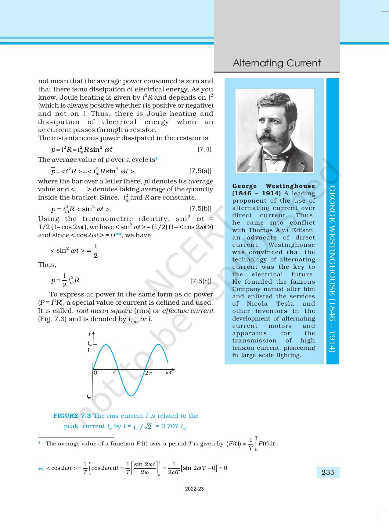 NCERT Book for Class 12 Physics Chapter 7 Alternating Current - Page 3