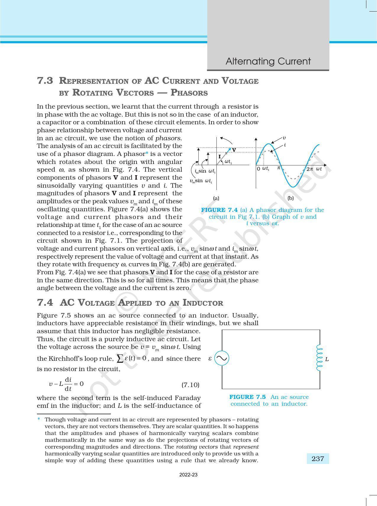 NCERT Book for Class 12 Physics Chapter 7 Alternating Current - Page 5
