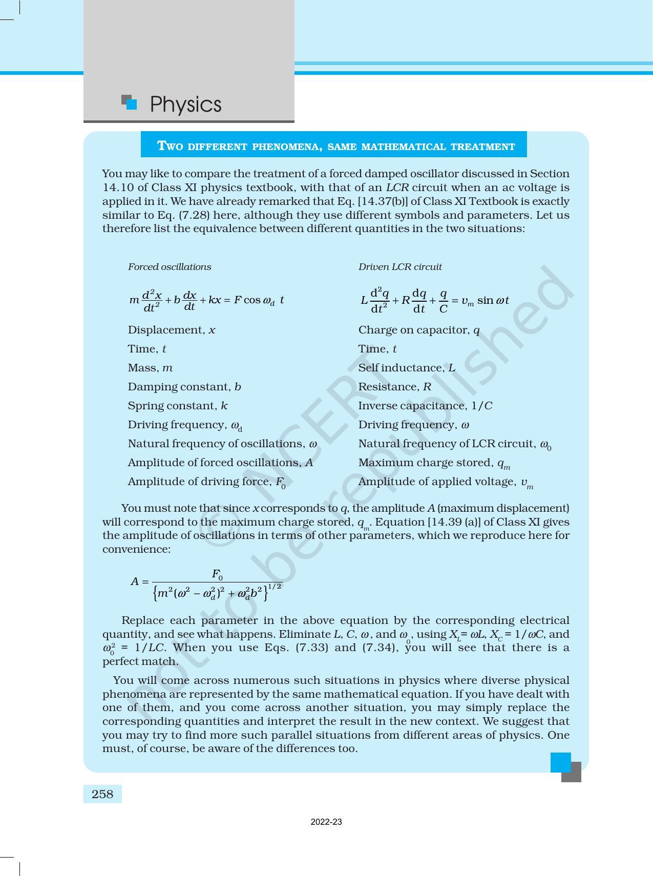NCERT Book for Class 12 Physics Chapter 7 Alternating Current - Page 26