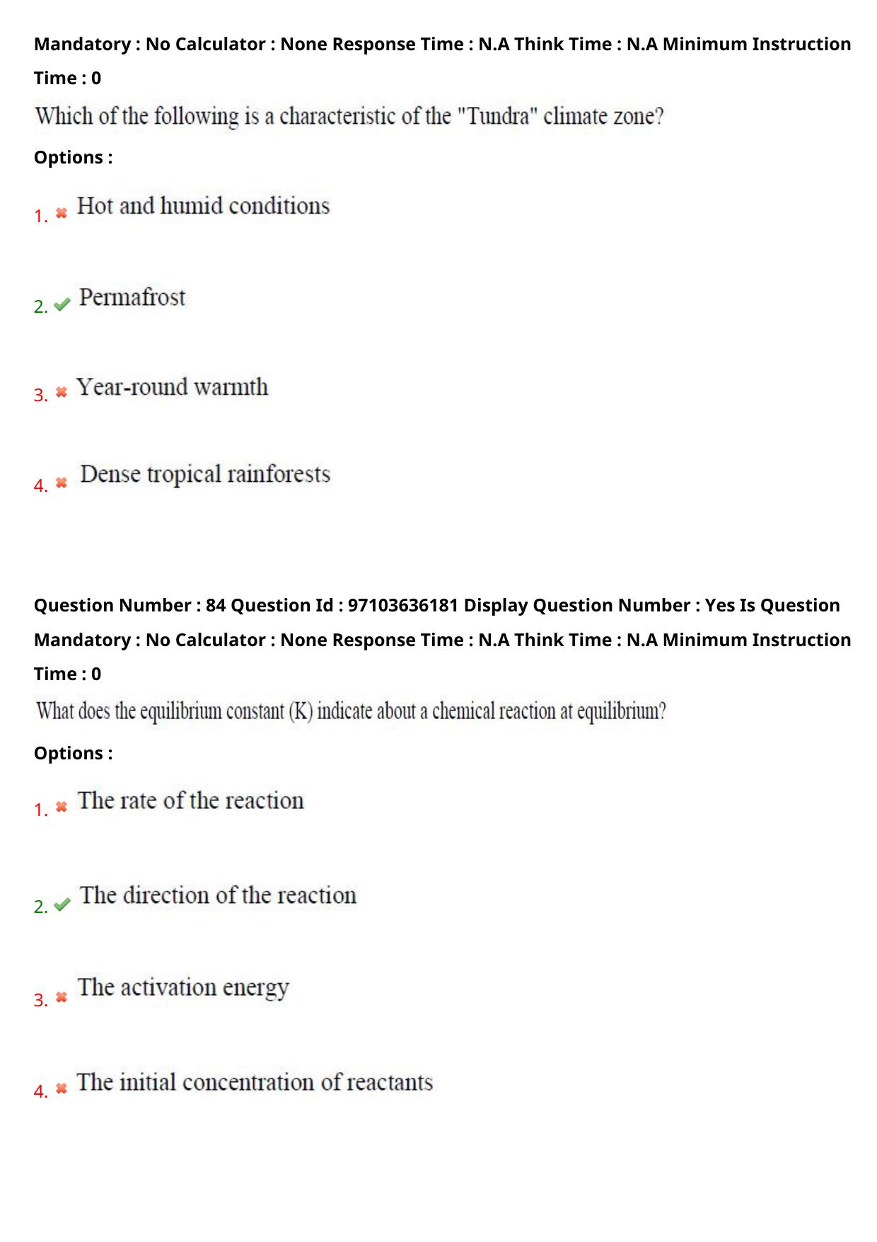 AP RCET 2024 Environmental Science Question Paper (04-05-2024 (Saturday) Session-I) - Page 50