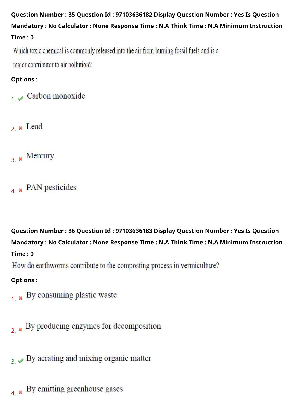 AP RCET 2024 Environmental Science Question Paper (04-05-2024 (Saturday) Session-I) - Page 51