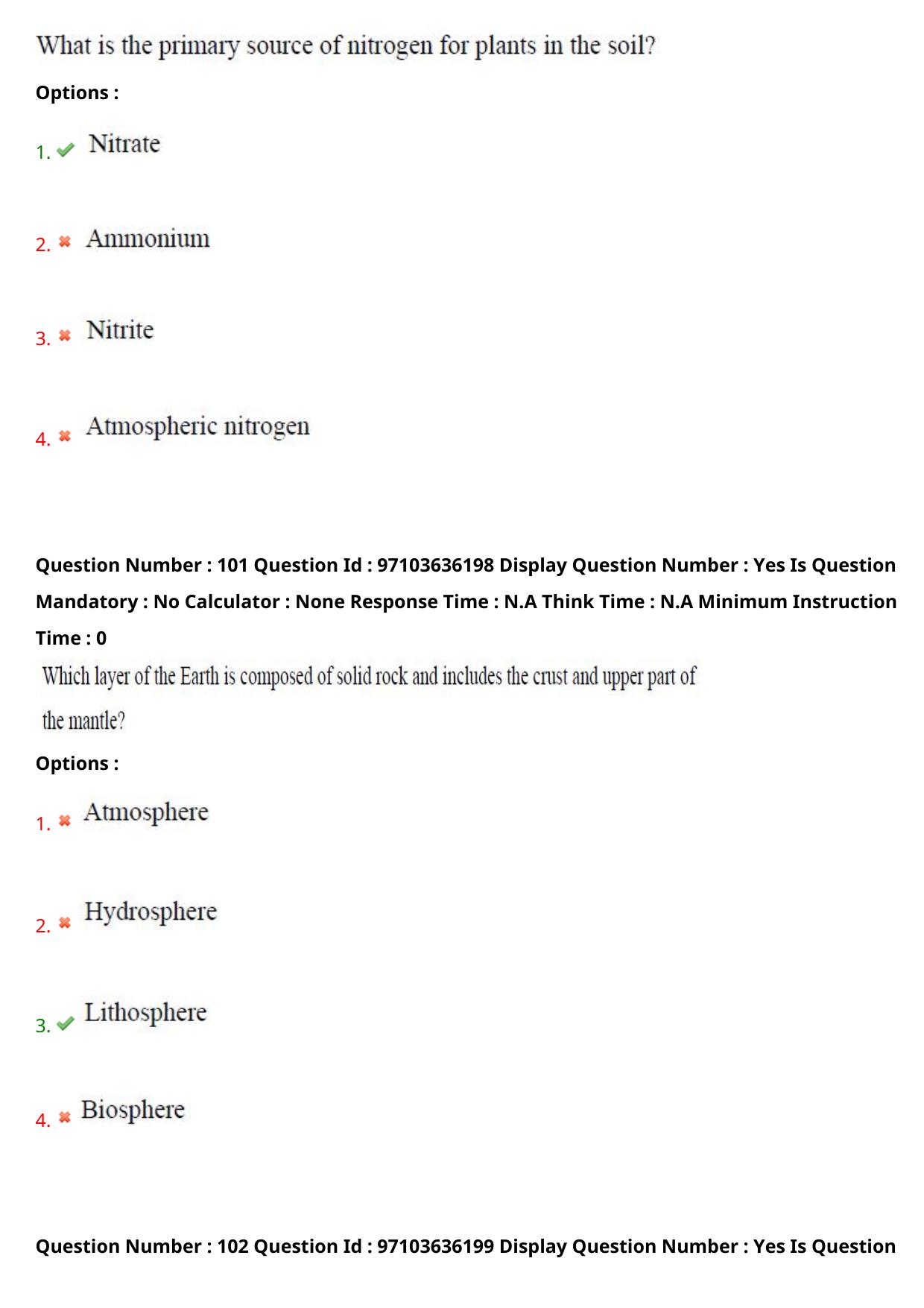 AP RCET 2024 Environmental Science Question Paper (04-05-2024 (Saturday) Session-I) - Page 59