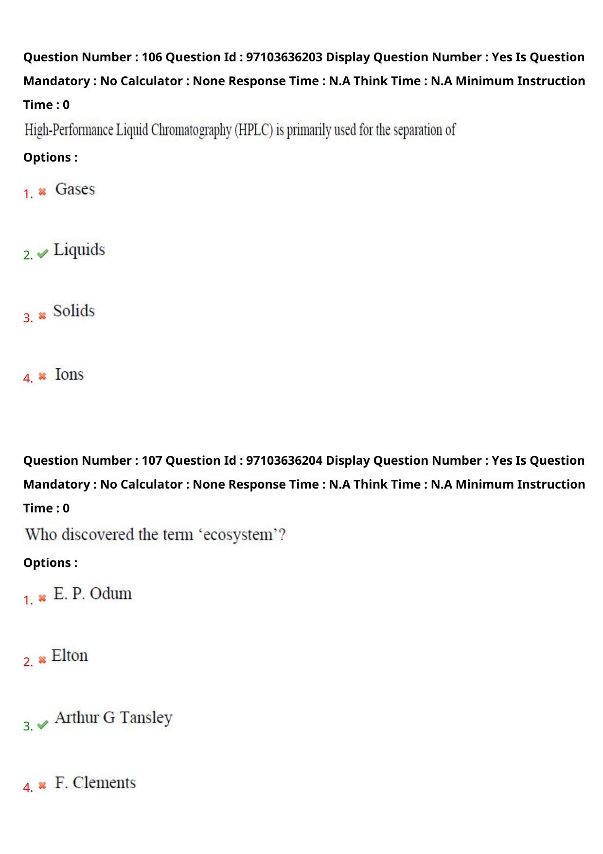 AP RCET 2024 Environmental Science Question Paper (04-05-2024 (Saturday) Session-I) - Page 62