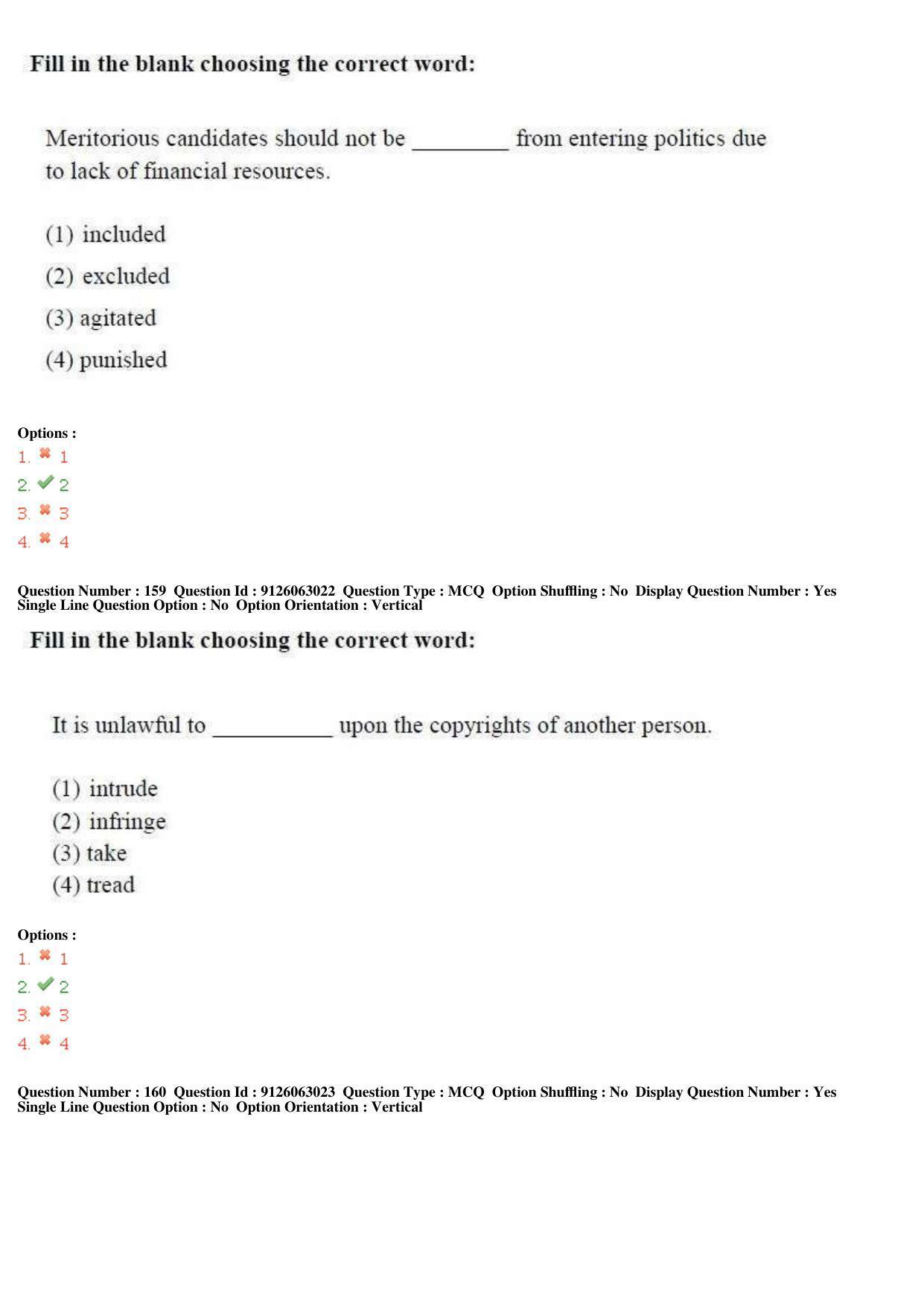 TS ICET 2018 Question Paper 2 -  May 23, 2018	 - Page 135