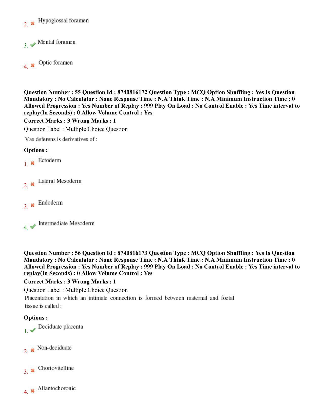 BHU RET Veterinary Anatomy 2020 Question Paper - Page 34