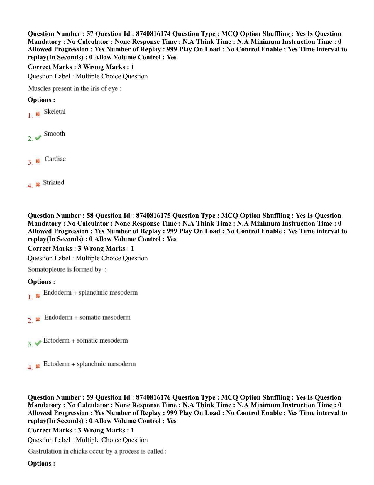 BHU RET Veterinary Anatomy 2020 Question Paper - Page 35