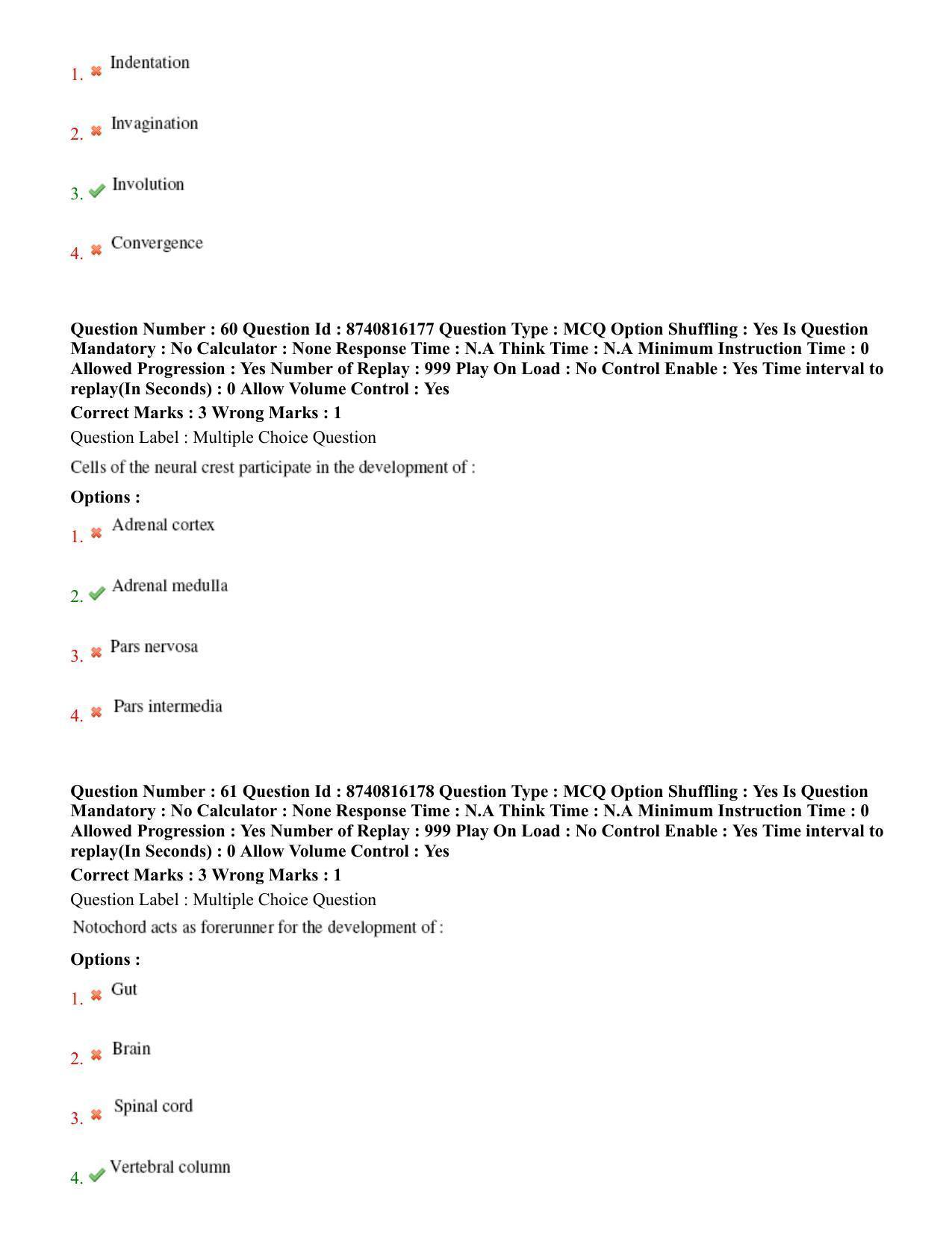 BHU RET Veterinary Anatomy 2020 Question Paper - Page 36