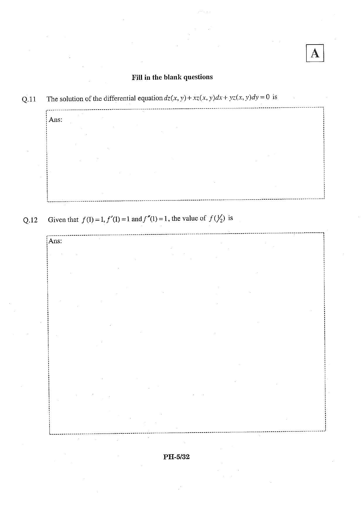 JAM 2013: PH Question Paper - Page 7