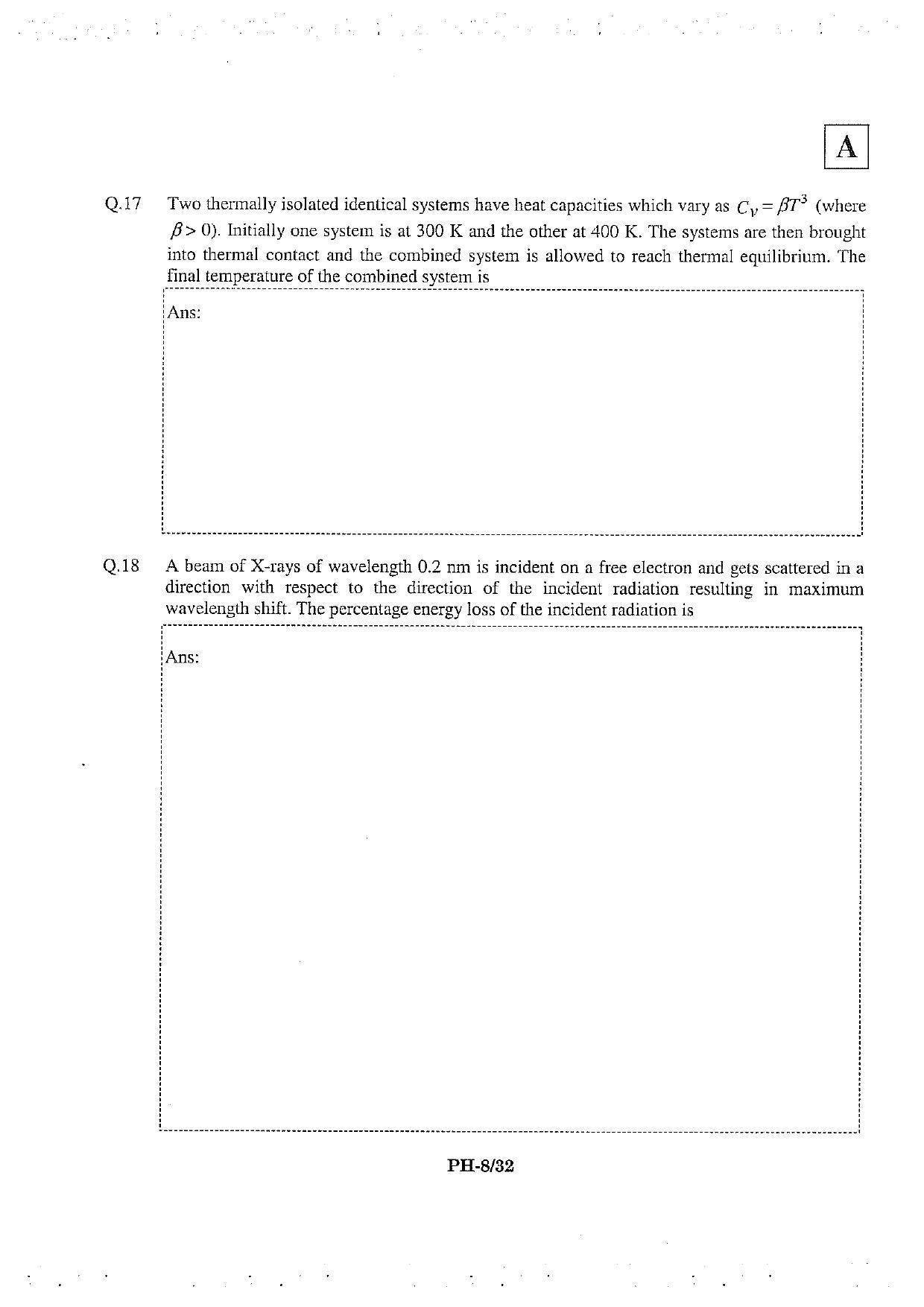 JAM 2013: PH Question Paper - Page 10