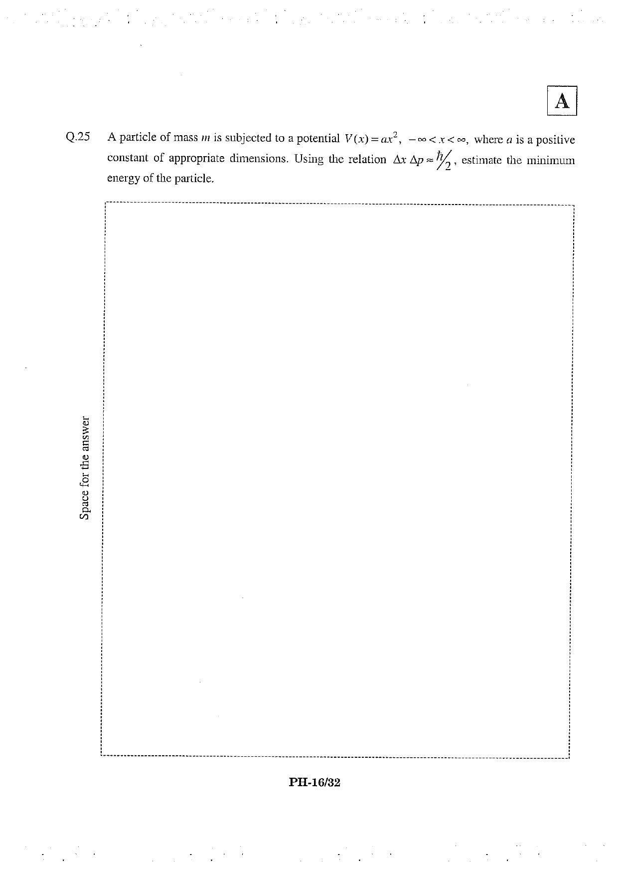 JAM 2013: PH Question Paper - Page 18