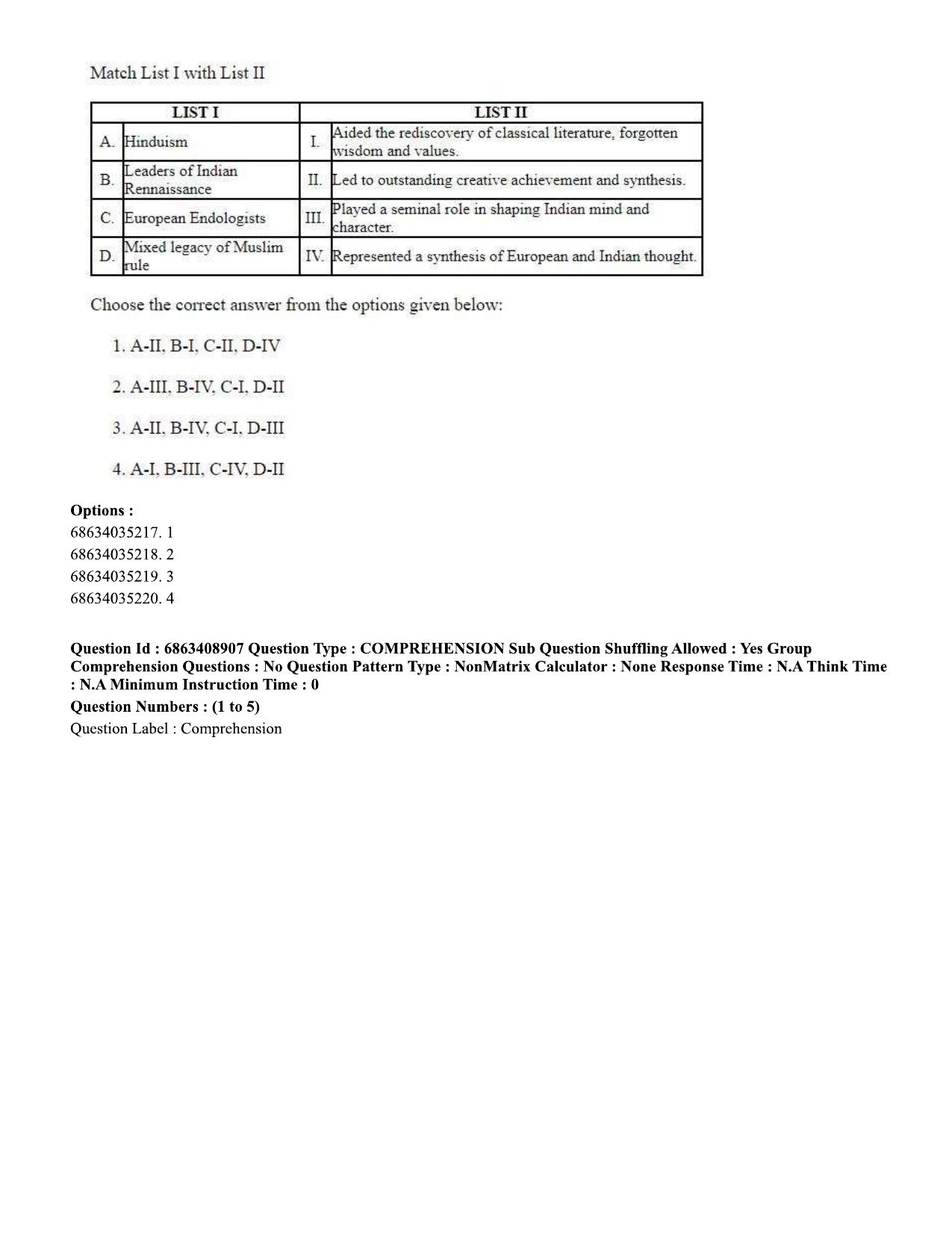 CUET PG 2023: SCQP05 – Biochemistry (Eng.)-shift 3 (07-06-2023) Question Paper - Page 5