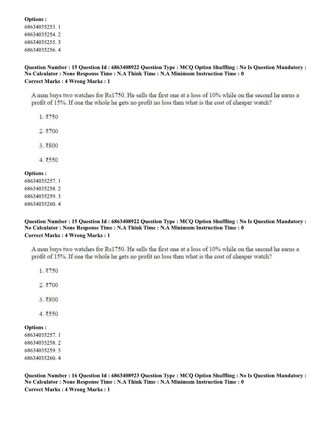 CUET PG 2023: SCQP05 – Biochemistry (Eng.)-shift 3 (07-06-2023) Question Paper - Page 18