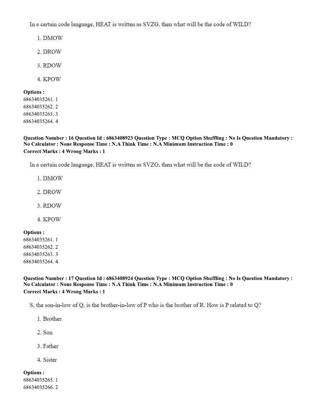 CUET PG 2023: SCQP05 – Biochemistry (Eng.)-shift 3 (07-06-2023) Question Paper - Page 19
