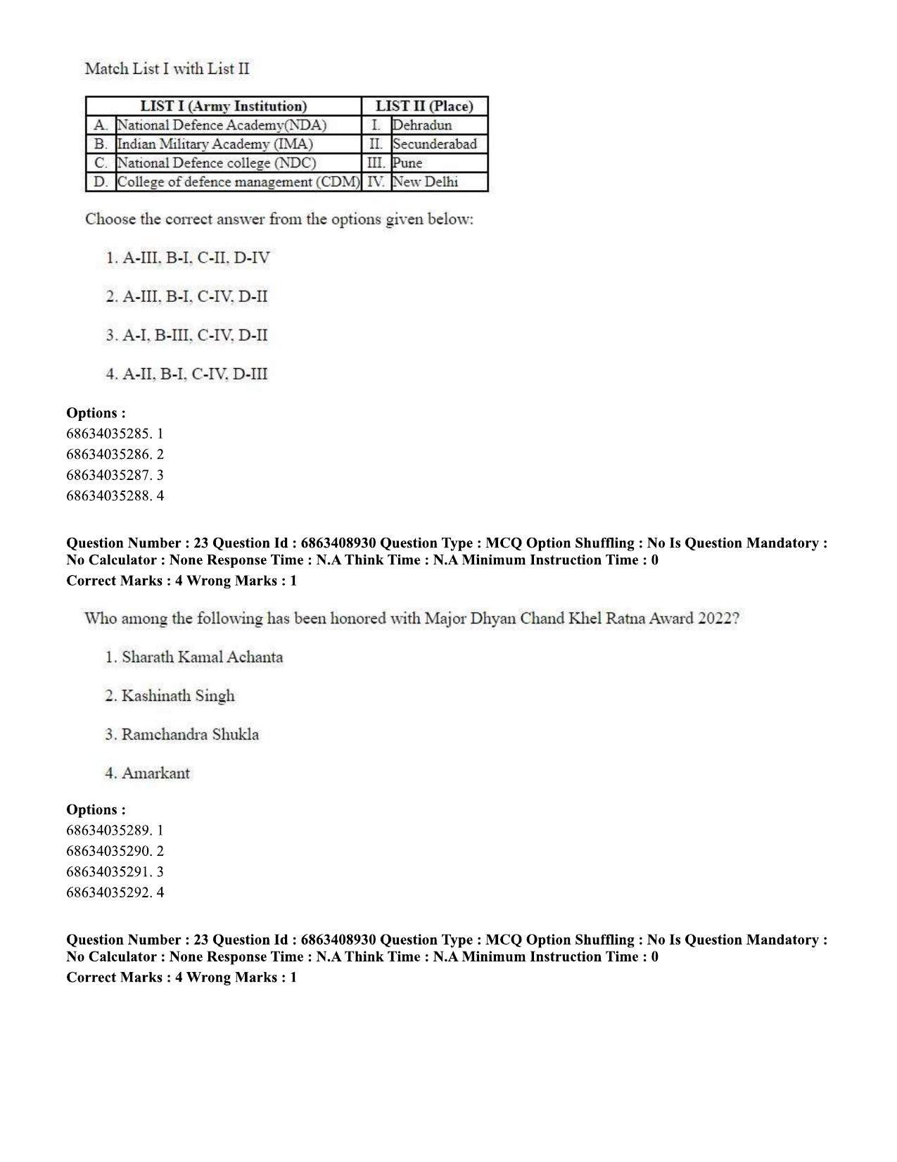 CUET PG 2023: SCQP05 – Biochemistry (Eng.)-shift 3 (07-06-2023) Question Paper - Page 25