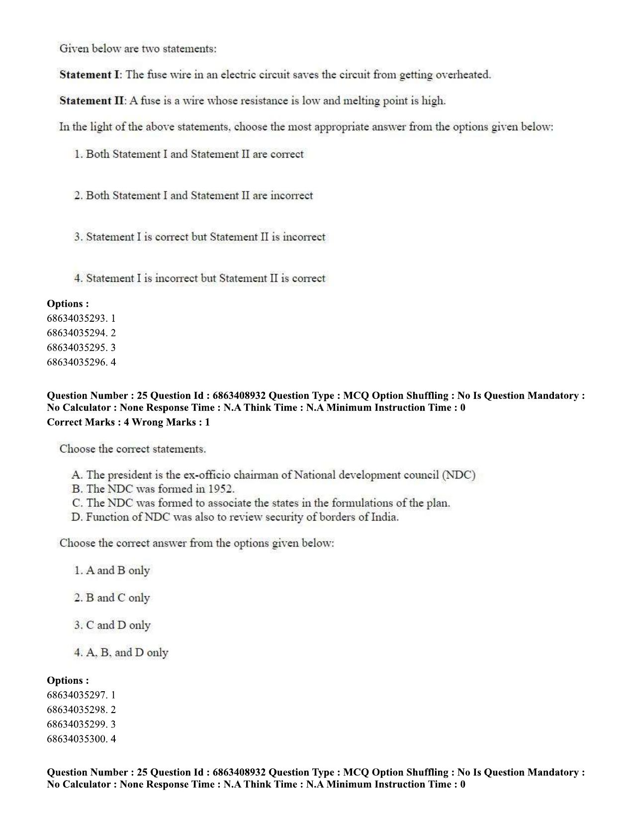 CUET PG 2023: SCQP05 – Biochemistry (Eng.)-shift 3 (07-06-2023) Question Paper - Page 27