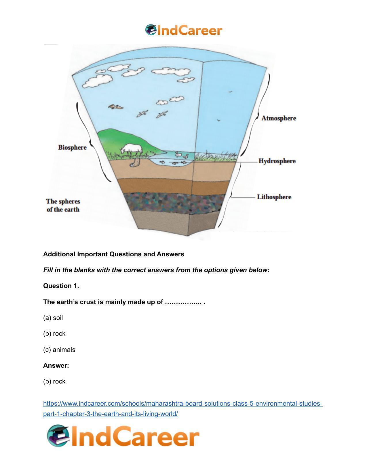 Maharashtra Board Solutions Class 5-Environmental Studies (Part 1): Chapter 3- The Earth and its Living World - Page 8