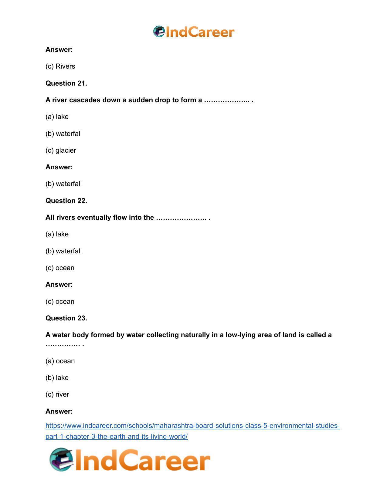 Maharashtra Board Solutions Class 5-Environmental Studies (Part 1): Chapter 3- The Earth and its Living World - Page 15