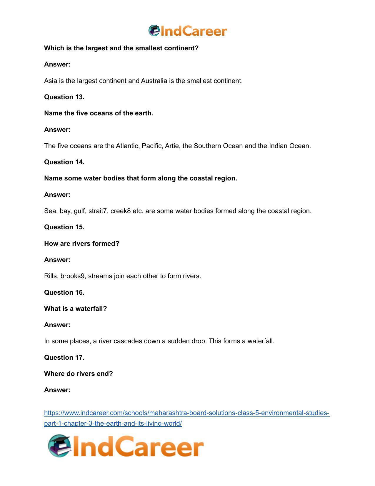 Maharashtra Board Solutions Class 5-Environmental Studies (Part 1): Chapter 3- The Earth and its Living World - Page 24