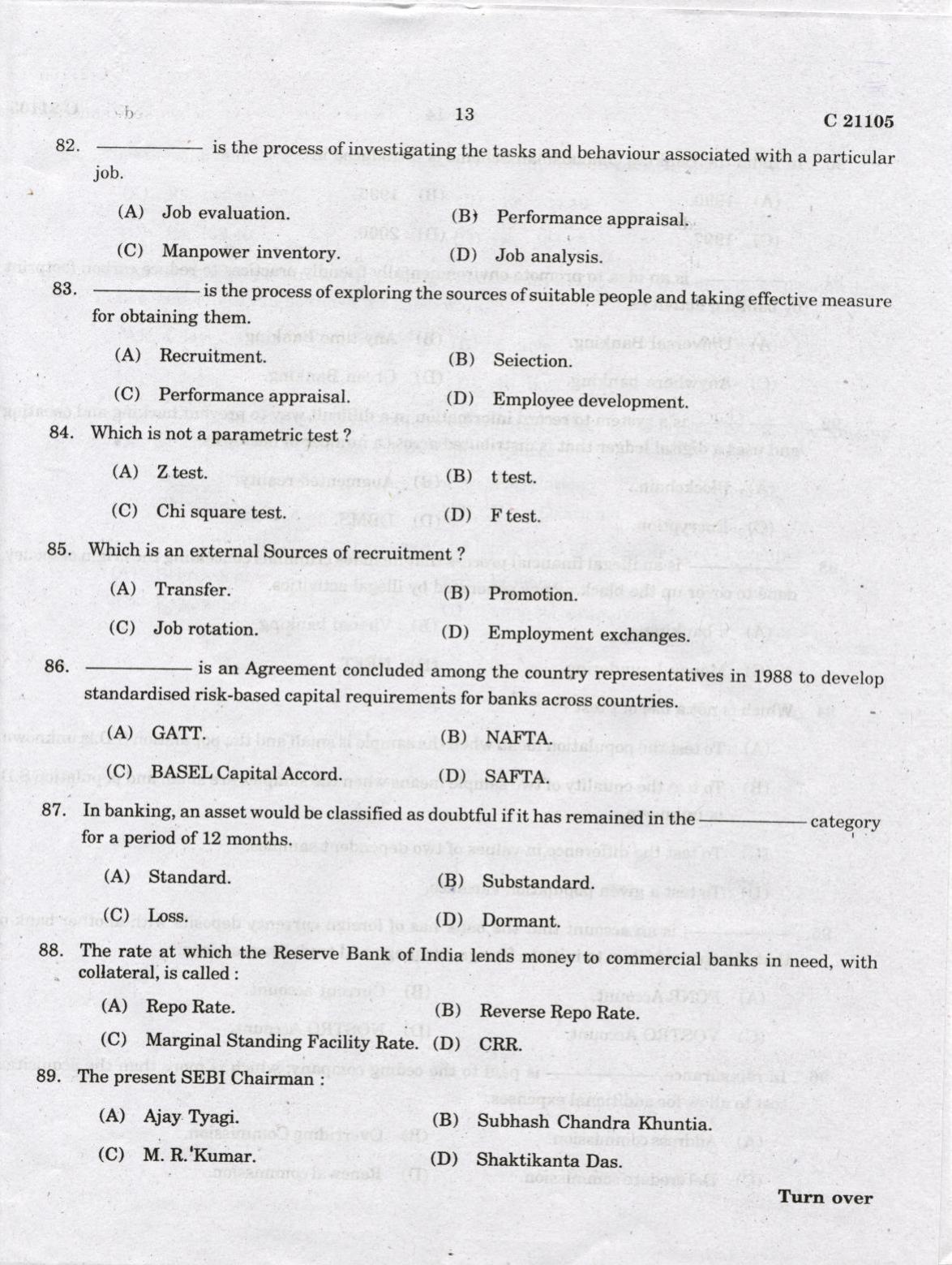 CUCAT 2022 M.Com Question Paper - Page 13