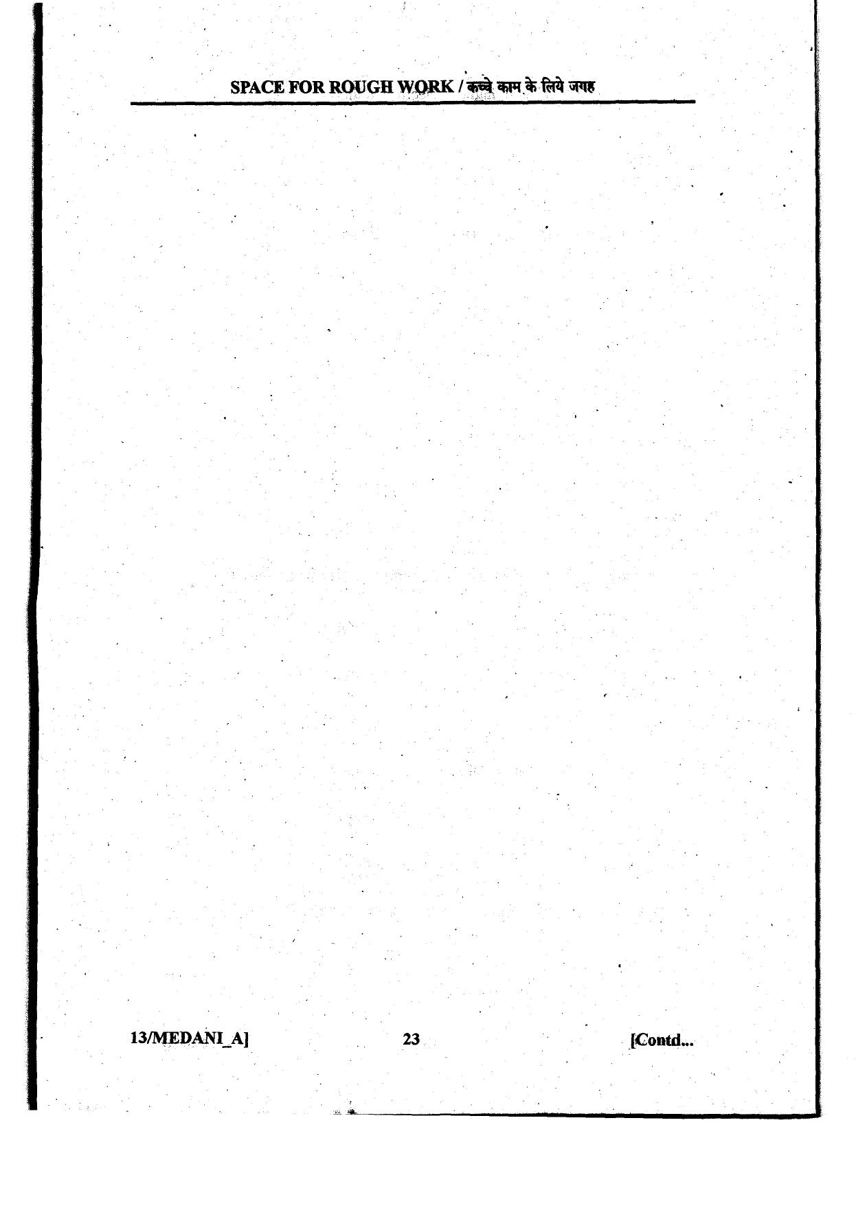 Diploma in Animal Husbandary Entrance Test 2013 Paper-I - Page 23