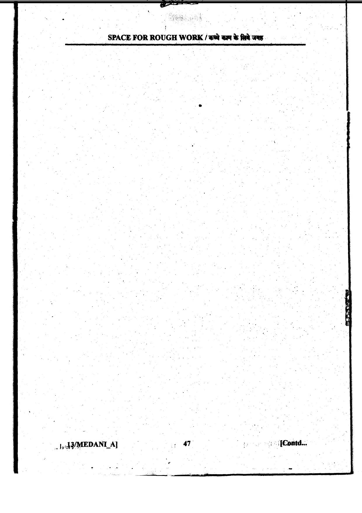 Diploma in Animal Husbandary Entrance Test 2013 Paper-I - Page 47