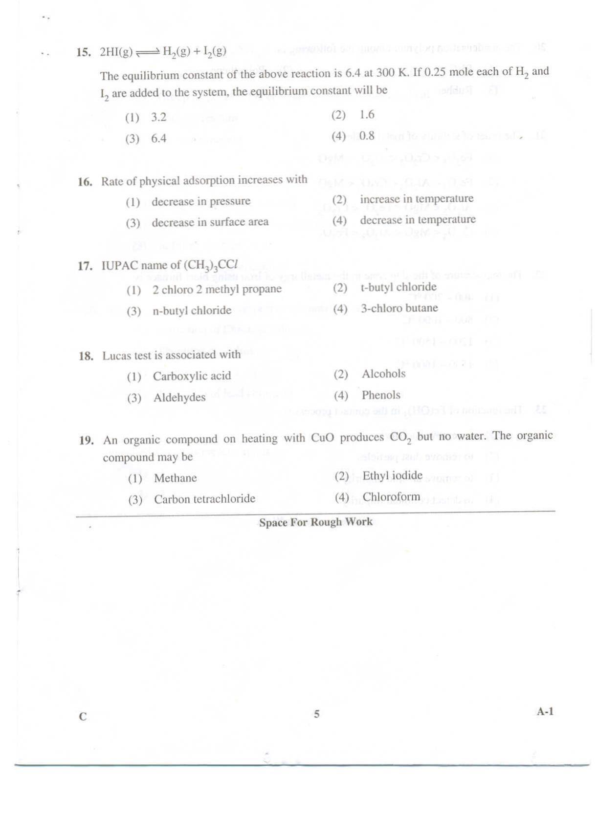 KCET Chemistry 2009 Question Papers - Page 5