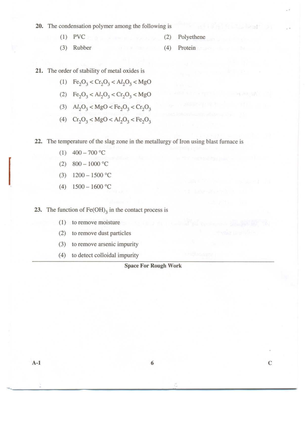 KCET Chemistry 2009 Question Papers - Page 6