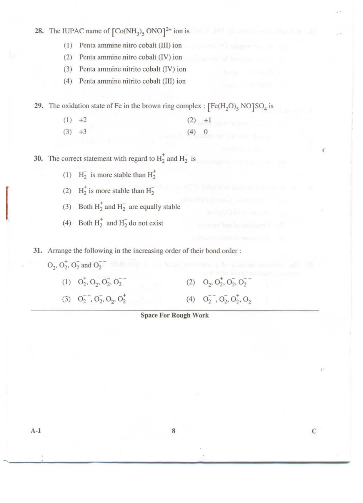 KCET Chemistry 2009 Question Papers - Page 8